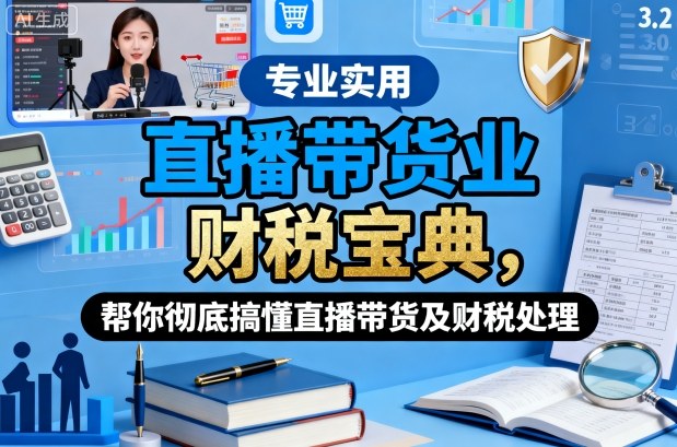 直播带货业财税宝典，帮你彻底搞懂直播带货及财税处理-优创项目网