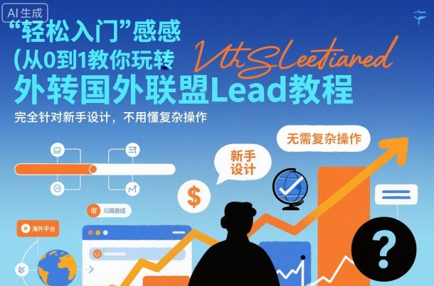 国外联盟賺美刀项目，从0到1教你玩转国外联盟Lead教程，纯新手可操作性100%-优创项目网