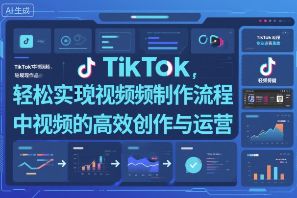 TikTok中视频制做流程，轻松实现Tk中视频的高效创作与运营-优创项目网
