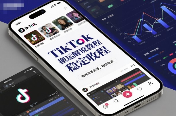 TikTok搬运解说教程，稳定收益，操作简单易懂，批量可做，持续稳定-优创项目网