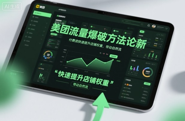 美团流量爆破方法论，付费流快速提升店铺权重，带动自然流-优创项目网