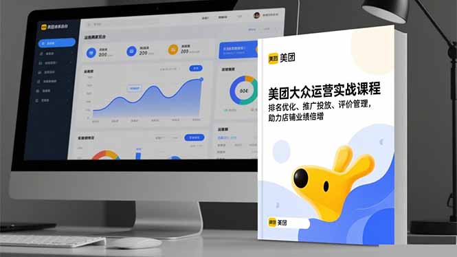美团大众运营实战课程，排名优化、推广投放、评价管理，助力店铺业绩倍增-优创项目网