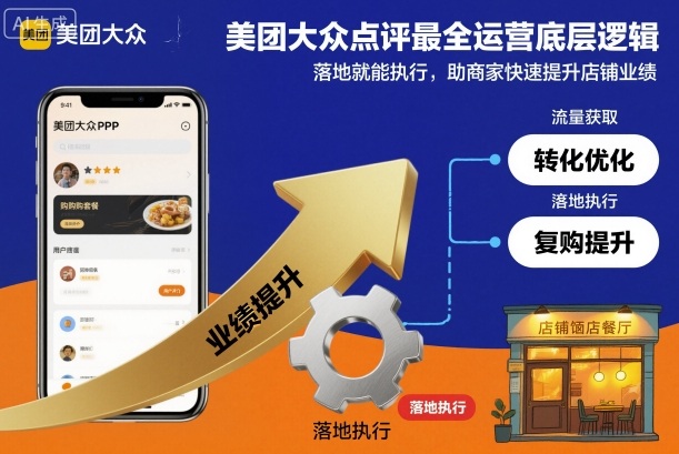 美团大众点评最全运营底层逻辑，落地就能执行，助商家快速提升店铺业绩-优创项目网
