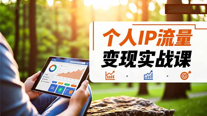个人IP流量变现实战课，涵盖多平台引流、打造个人IP并实现稳定流量变现-优创项目网