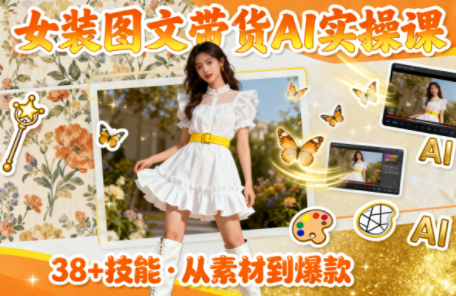 女装图文带货的AI实操课-优创项目网