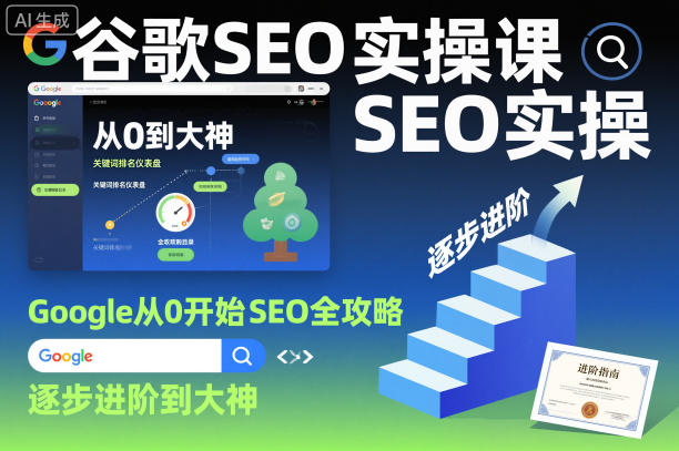 谷歌SEO实操课，Google从0开始SEO全攻略，逐步进阶到大神-优创项目网
