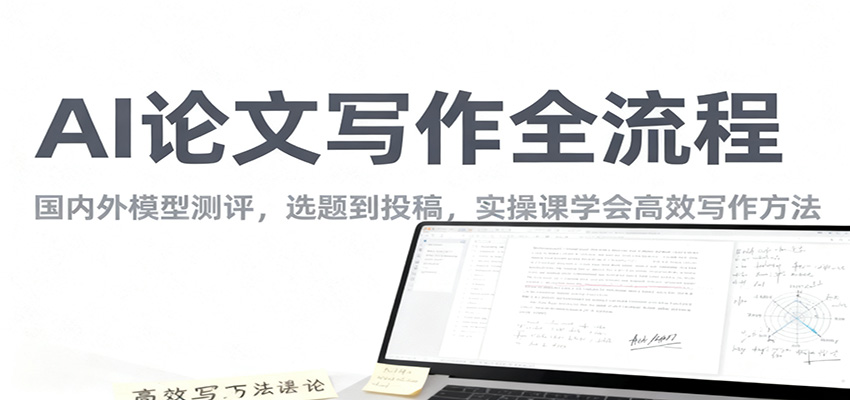 AI论文写作全流程，国内外模型测评，选题到投稿，实操课学高效写作方法-优创项目网