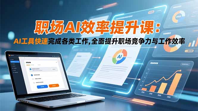 职场AI效率提升课：AI工具快速完成各类工作,全面提升职场竞争力与工作效率-优创项目网