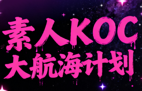 超萌素人KOC大航海计划-优创项目网