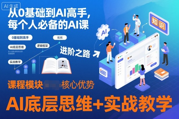 从0基础到AI高手，每个人必备的AI课，AI底层思维+实战教学-优创项目网