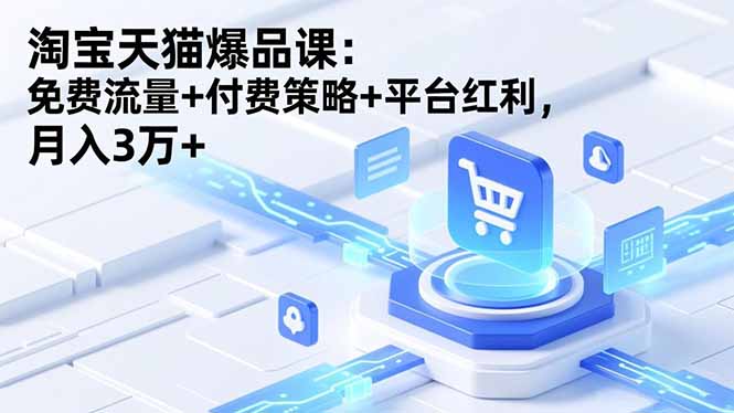 淘宝天猫爆品课(录音+资料-优创项目网
