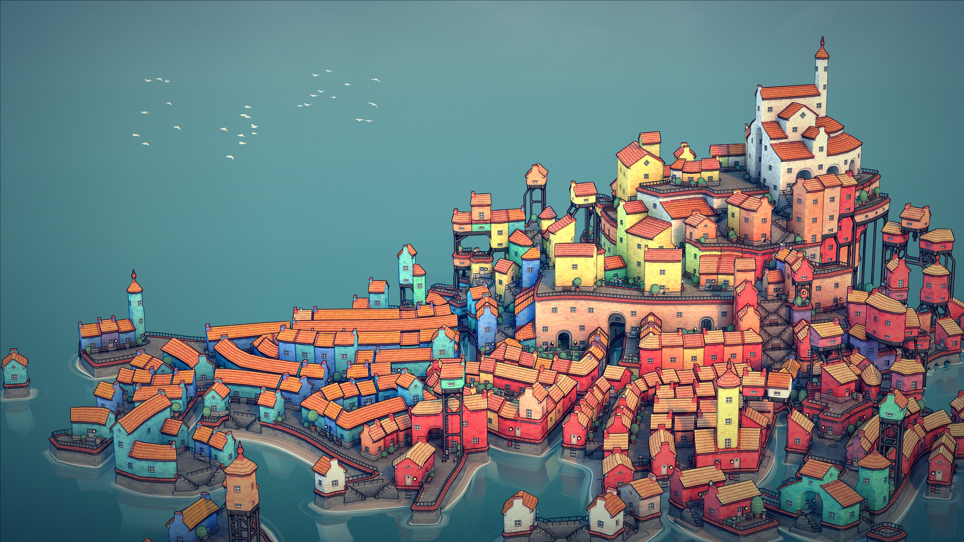 《城镇设计师 Townscaper》Switch中文版NSP下载 – 含1.0.1补丁-优创项目网