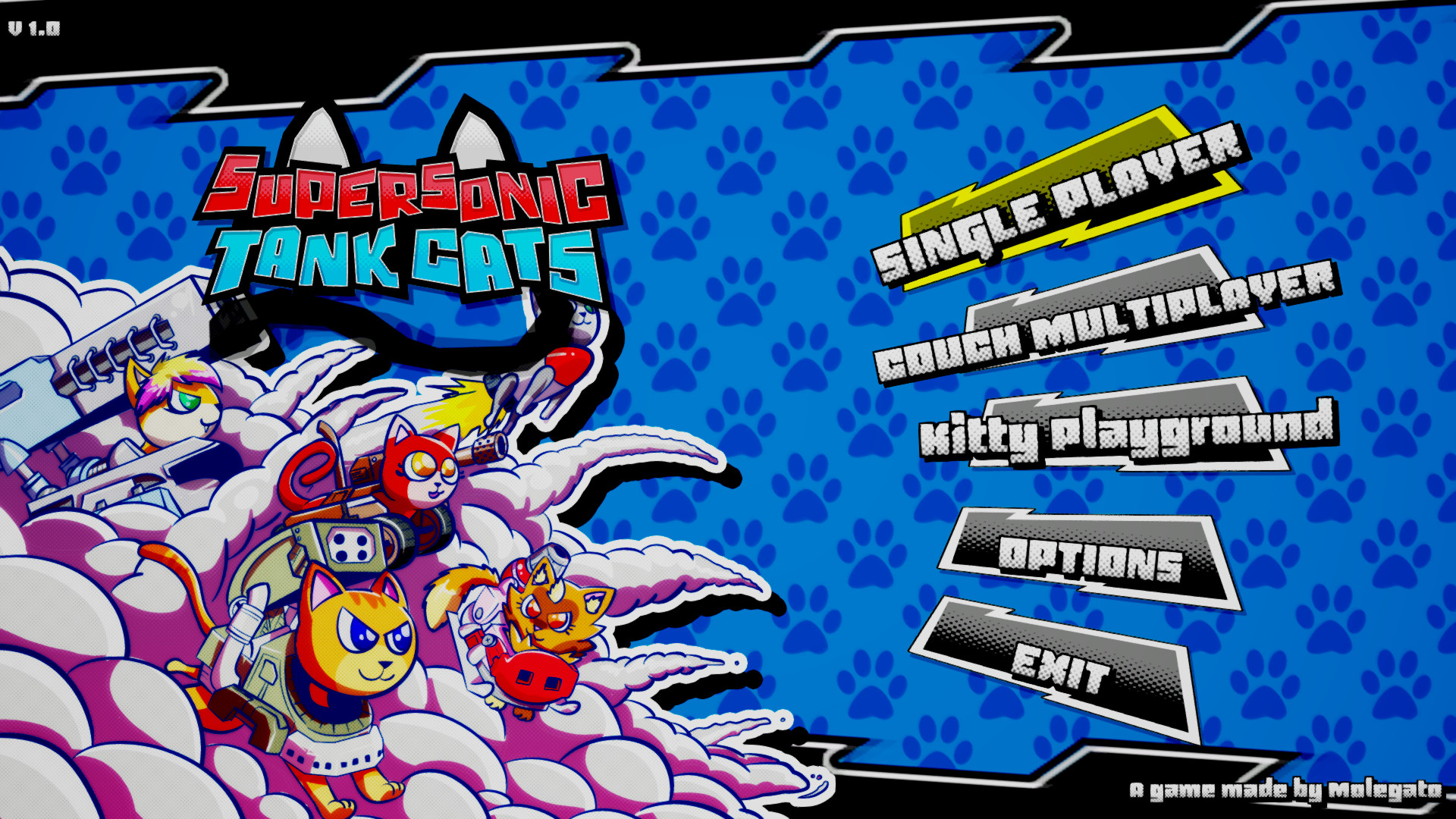 《超音速坦克猫 Supersonic Tank Cats》Switch英文版NSP下载-优创项目网