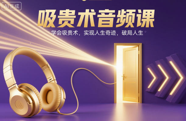 吸贵术音频课，学会吸贵术，实现人生奇迹，破局人生-优创项目网