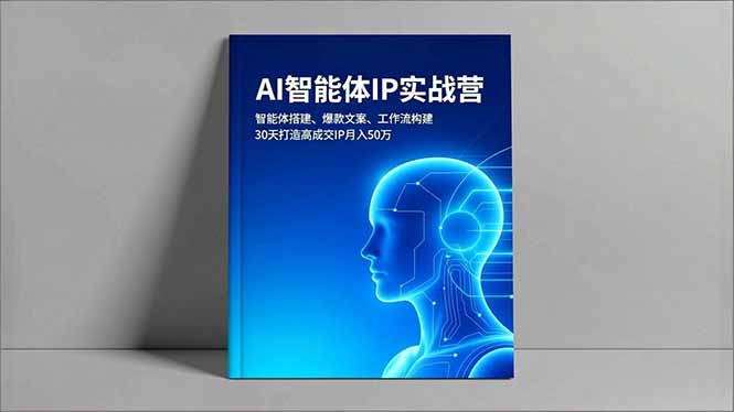 AI智能体IP实战营，智能体搭建、爆款文案、工作流构建，30天打造高成交IP月入50万-优创项目网