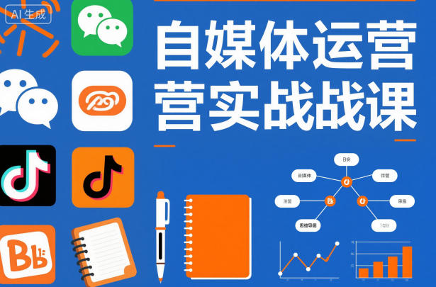 自媒体运营实战课，掌握一套系统的自媒体运营底层方法论，成为优秀的内容创作者-优创项目网