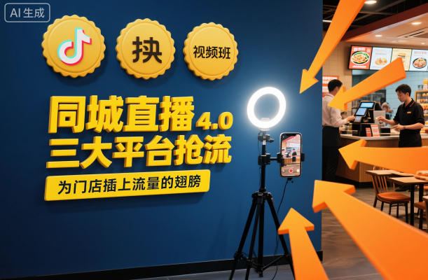 同城直播实操班4.0，三大平台抢流，为门店插上流量的翅膀-优创项目网