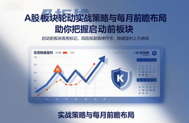 A股板块轮动实战策略与每月前瞻布局，助你把握启动前板块，规避风险，实现稳健盈利-优创项目网