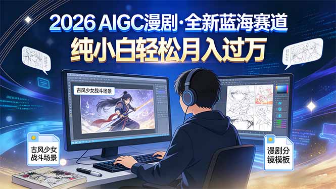 2026年全新蓝海赛道，纯小白轻松月入过万-优创项目网