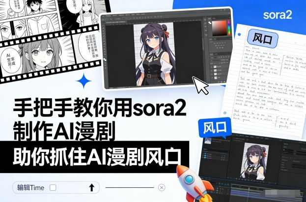 手把手教你用sora2制作AI漫剧，助你抓住AI漫剧风口-优创项目网