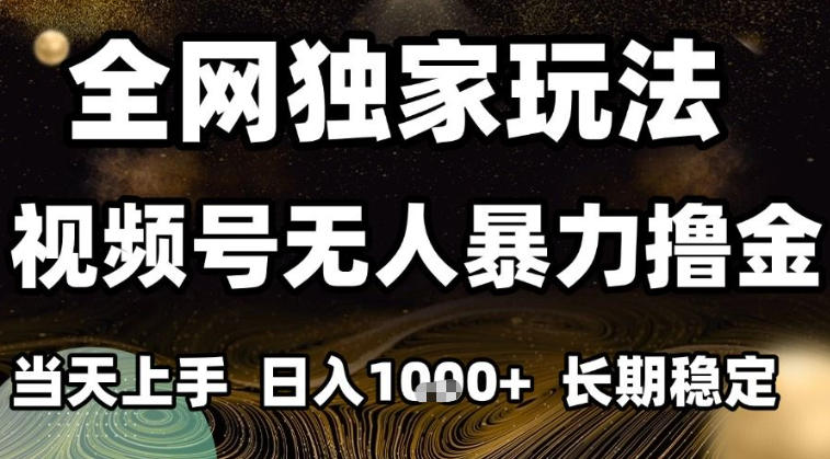 年底最新独家视频号无人直播撸礼物，小白也能轻松日入1k+，长期稳定，可批量复制【揭秘】-优创项目网