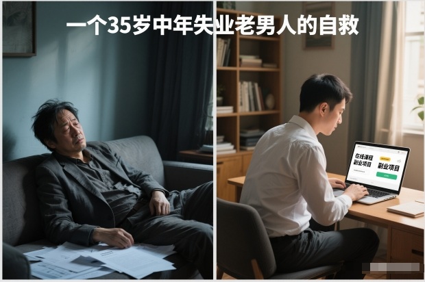 付费文章：一个35岁中年失业老男人的自救-优创项目网