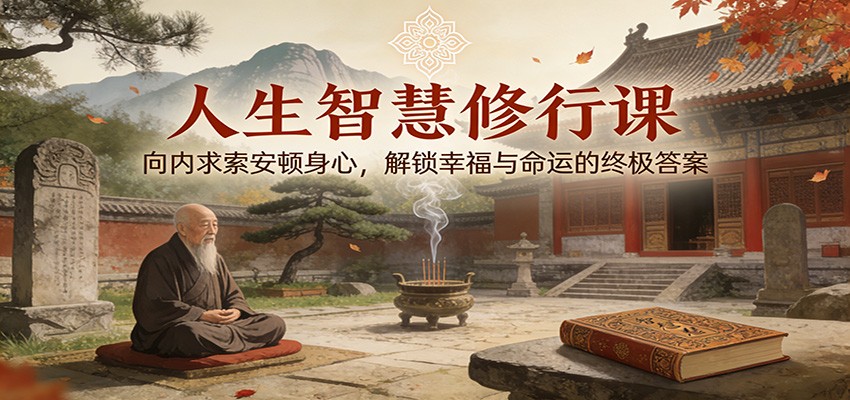 人生智慧修行课：向内求索安顿身心，解锁幸福与命运的终极答案-优创项目网
