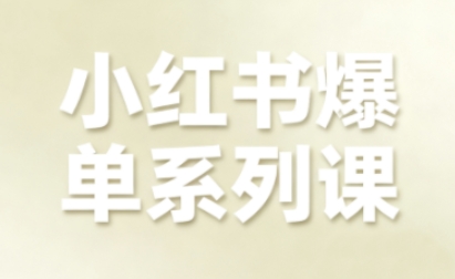 小红书爆单系列课，聚焦小红书电商全链路增长(更新)-优创项目网
