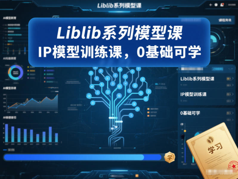 Liblib系列模型课，IP模型训练课，0基础可学-优创项目网