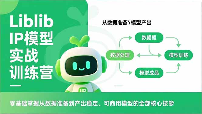 Liblib IP模型实战训练营，零基础掌握从数据准备到产出稳定、可商用模型的全部核心技能-优创项目网