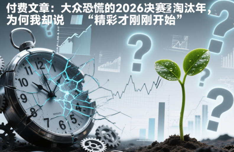 付费文章：大众恐慌的2026决赛淘汰年，为何我却说“精彩才刚刚开始”？-优创项目网