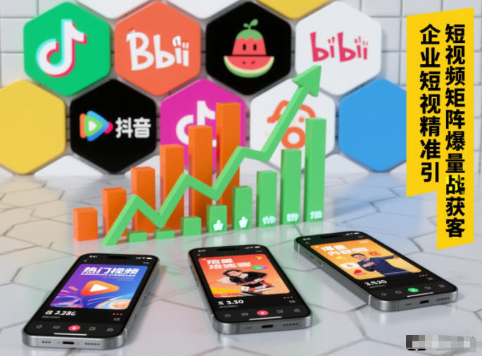 企业短视频精准引流矩阵获客，短视频矩阵爆量战法-优创项目网