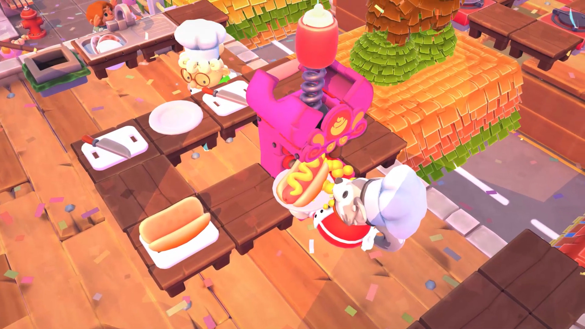 《煮糊了2 分手厨房2 Overcooked2》Switch美版中文版NSP下载 – 含1.0.19补丁+5DLC-优创项目网