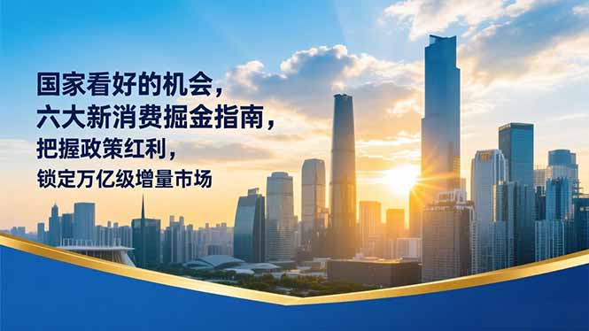 某付费文章：国家看好的机会，六大新消费掘金指南，把握政策红利，锁定万亿级增量市场-优创项目网