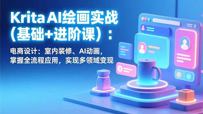 Krita AI绘画实战(基础+进阶课-优创项目网