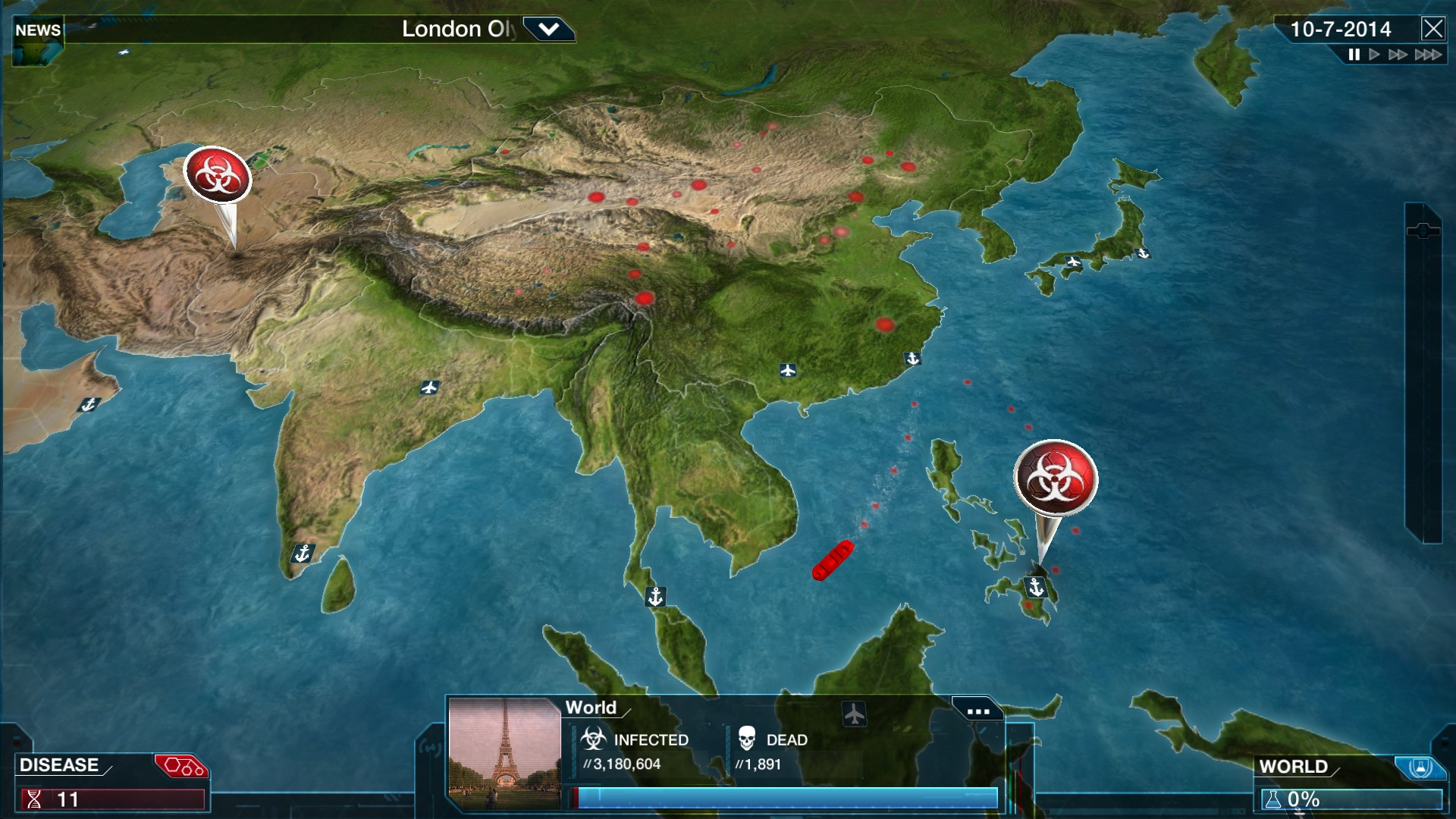PC游戏《瘟疫公司：物竞天择/瘟疫公司：进化/Plague Inc: Evolved》中文+Build.21244809下载-优创项目网