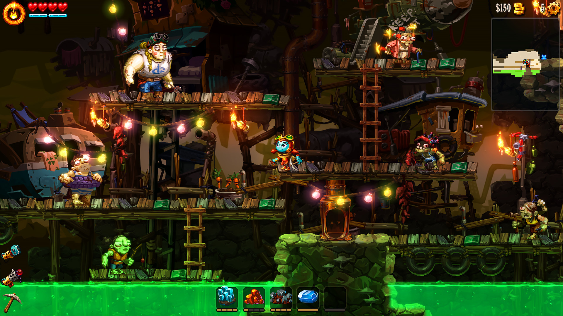 《蒸汽世界 挖掘2 SteamWorld Dig2》Switch中文版NSP下载 – 含4.1.1补丁-优创项目网