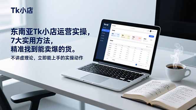 东南亚Tk小店运营实操，7大实用方法，精准找到能卖爆的货。不讲虚理论，立即能上手的实操动作-优创项目网