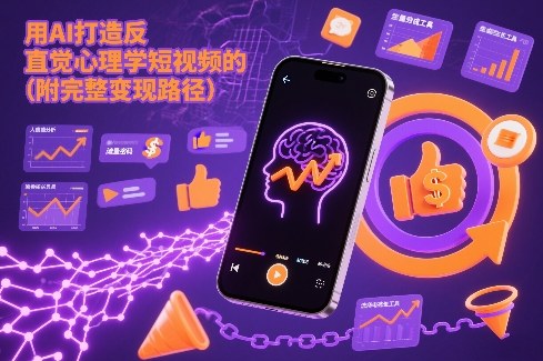 用AI打造“反直觉”心理学短视频的流量密码(附完整变现路径)-优创项目网