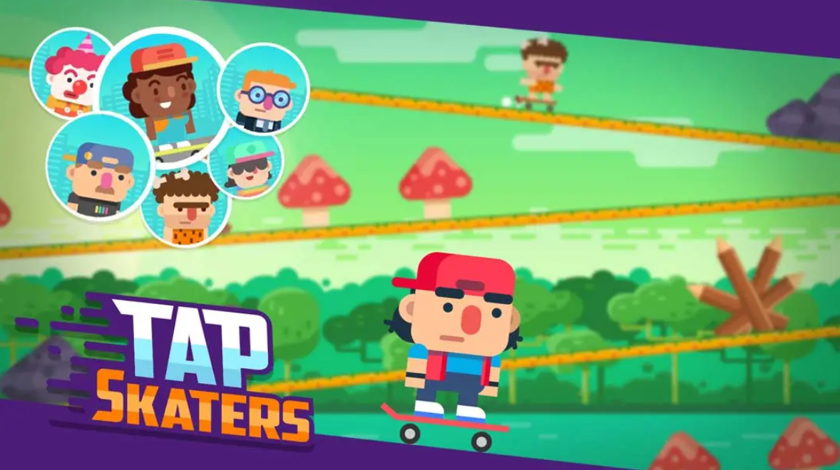 《速降滑板比赛游戏 Tap Skaters》Switch英文版NSP下载-优创项目网