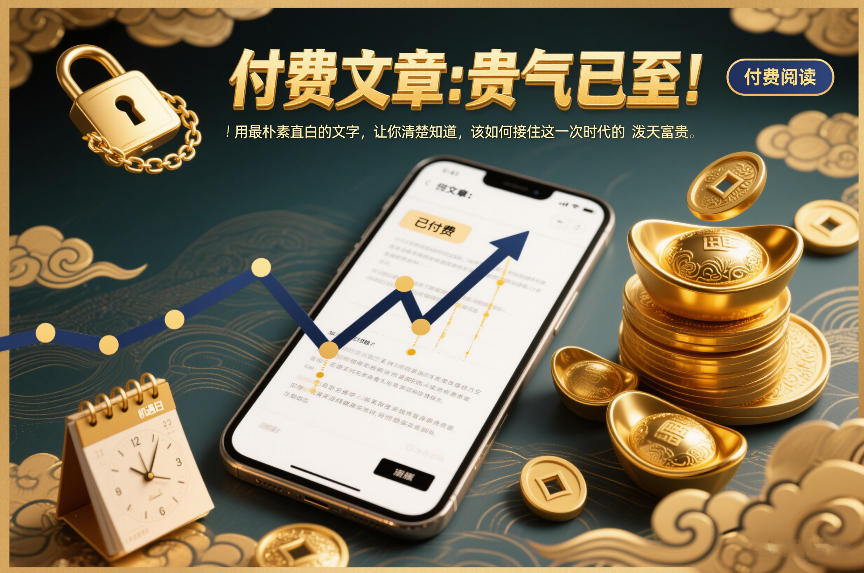付费文章：贵气已至！用最朴素直白的文字，让你清楚知道，该如何接住这一次时代的泼天富贵-优创项目网