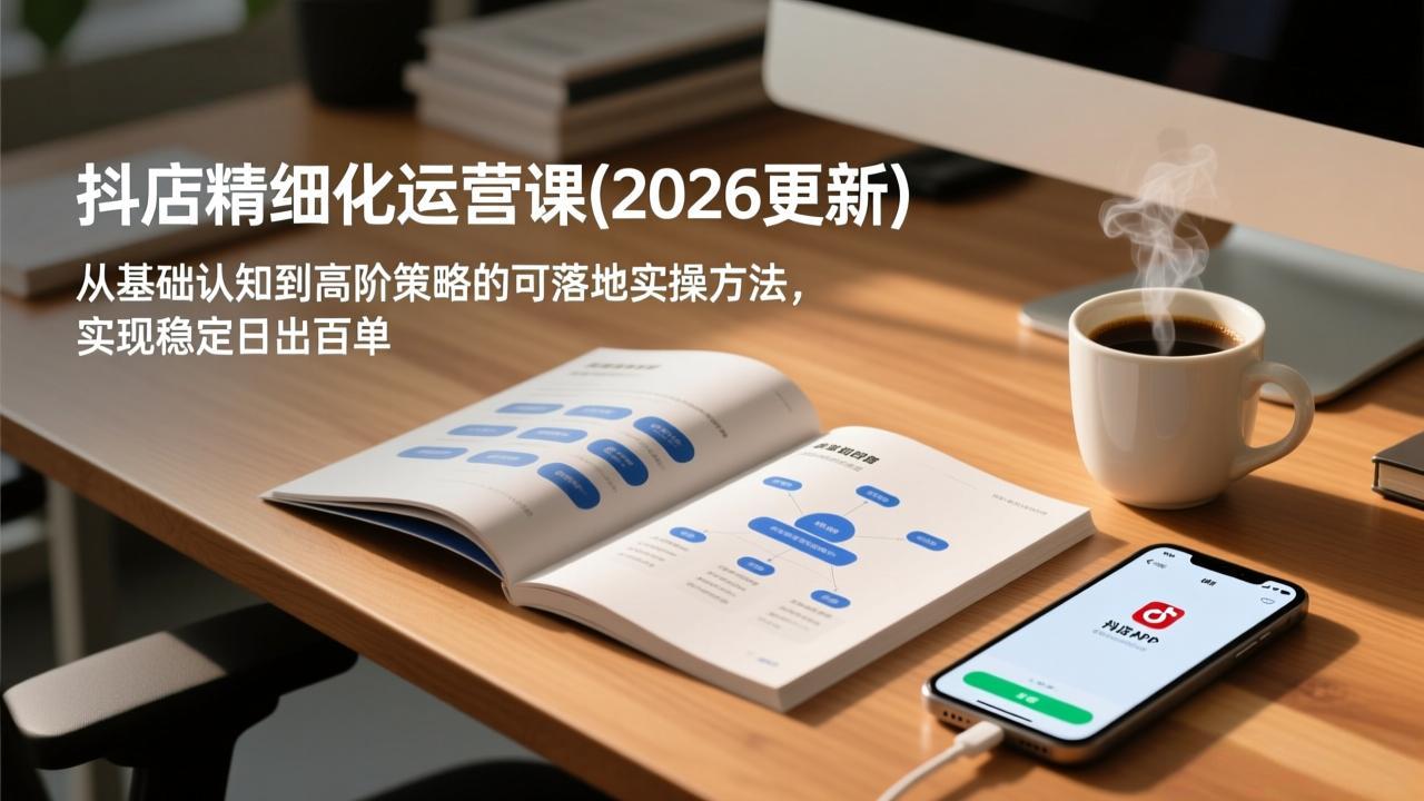 抖店精细化运营课(2026更新-优创项目网