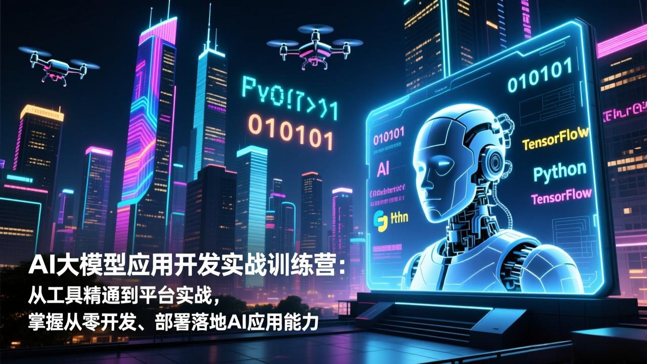 AI大模型应用开发实战训练营：从工具精通到平台实战，掌握从零开发、部署落地AI应用能力-优创项目网
