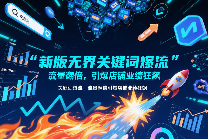 新版无界关键词爆流，流量翻倍，引爆店铺业绩狂飙-优创项目网