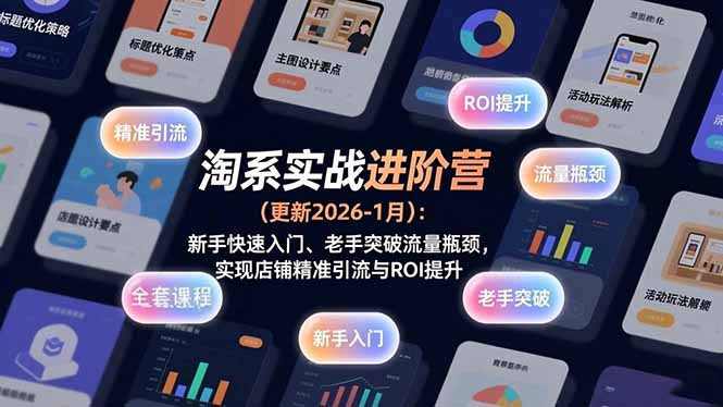 淘系实战进阶营(更新2026-1月-优创项目网
