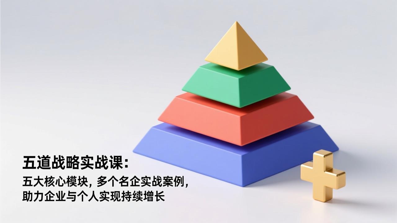 五道战略实战课：五大核心模块，多个名企实战案例，助力企业与个人实现持续增长-优创项目网