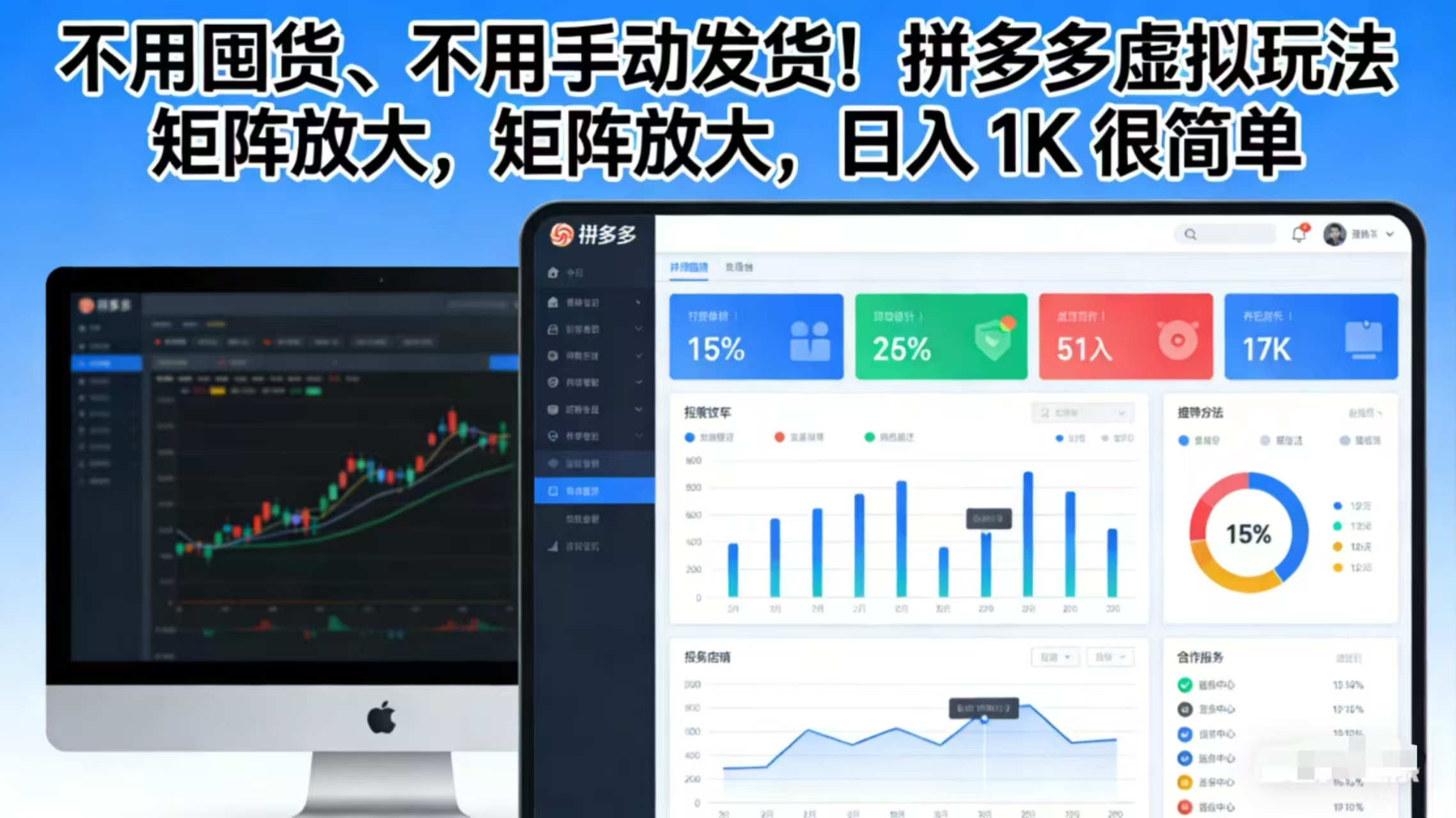 不用囤货、不用手动发货！拼多多虚拟玩法，矩阵放大，日入 1K 很简单-优创项目网