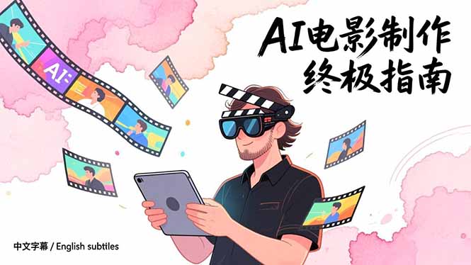 AI电影制作终极指南：从创意到成片，系统掌握智能影视全流程实战课(中英字幕-优创项目网