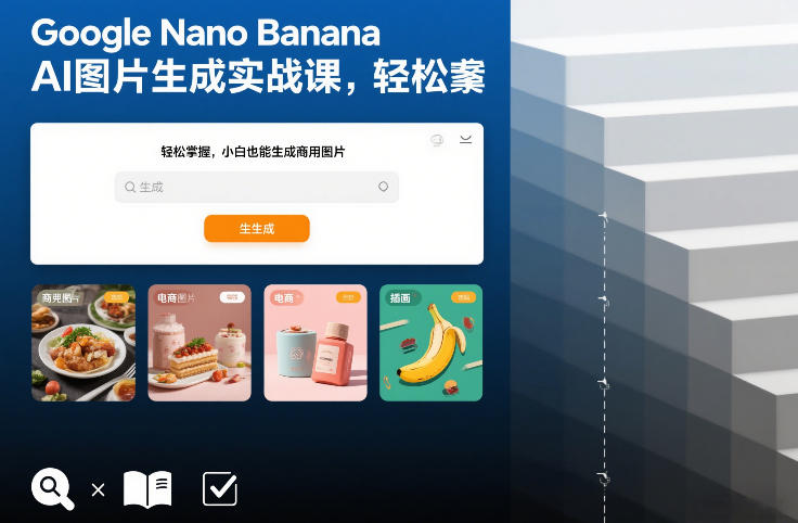 Google Nano Banana AI图片生成实战课，轻松掌握，小白也能生成商用图片-优创项目网