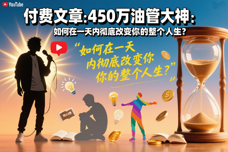 付费文章：450万油管大神：如何在一天内彻底改变你的整个人生？-优创项目网